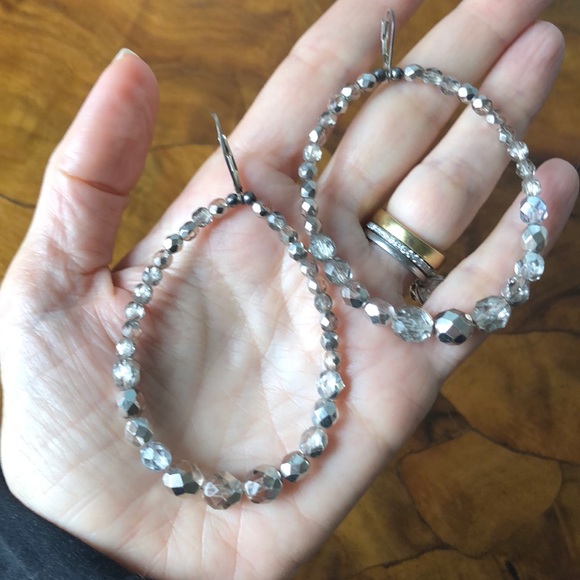 Sparkly bead earrings - Picture 2 of 2